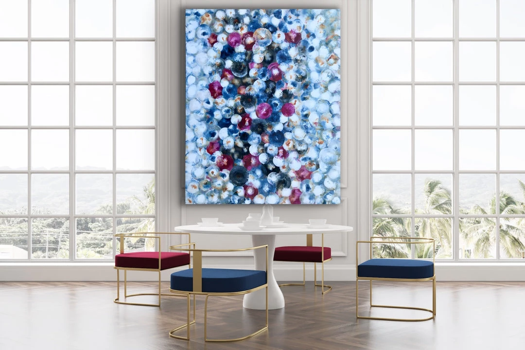 Jessica M Chaix Bubbles XX - 48”W X 60”H (SOLD) 1 Jessica M Chaix Bubbles XX - 48”W X 60”H (SOLD)