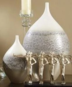 Global Views What's New Cream Rises Vase - Wide - Large