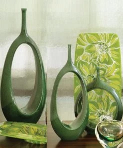 Global Views Accessories Open Ring Vase Emerald - Small