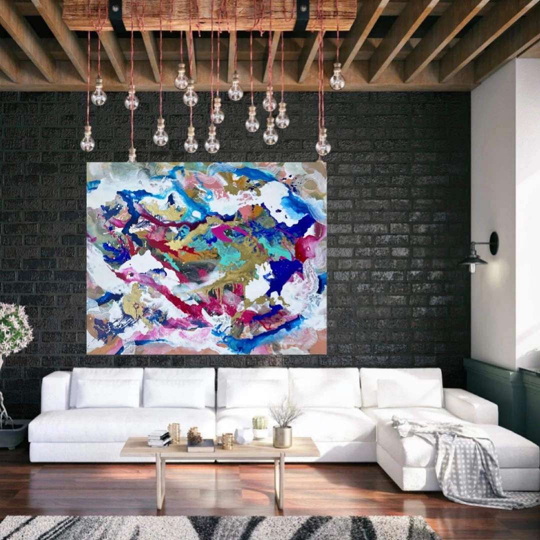 Jessica M Chaix Cosmic Magic V - 48”W X 60”H Original Art 1 Jessica M Chaix Cosmic Magic V - 48”W X 60”H Original Art