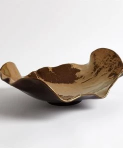 Global Views Wave Platter - Bronze Crackle Accessories