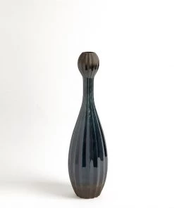 Global Views Vertical Strie Vessel Small - Deep Sea