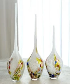 Global Views What's New Long Stem Vase - Multicolor Small