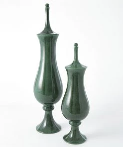 Global Views What's New Tower Jar - Emerald Small