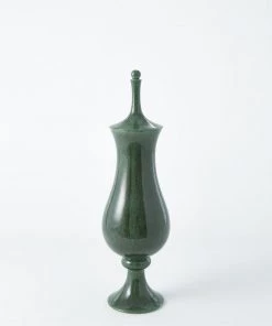 Global Views What's New Tower Jar - Emerald Small