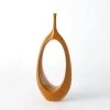 Global Views What's New Open Oval Ring Vase - Orange