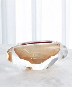 Global Views Abstract Bean Vase - Persimmon Large