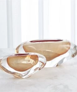 Global Views Abstract Bean Vase - Persimmon Large