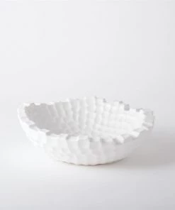 Global Views Random Grid Bowl - White