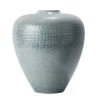 Global Views Accessories Bulbous Silver Blue Vase - Large