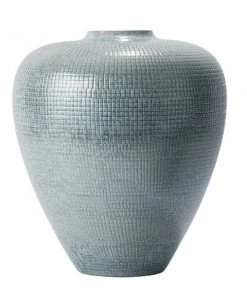 Global Views Accessories Bulbous Silver Blue Vase - Large