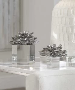 Uttermost What's New Indian Lotus Sculptures