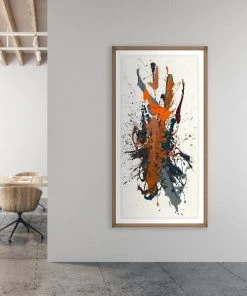 LeftBank Art Abstract Art Dynamic Wall III - Glass Frame