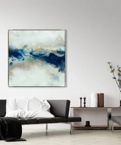 LeftBank Art Abstract Art Indigo Current