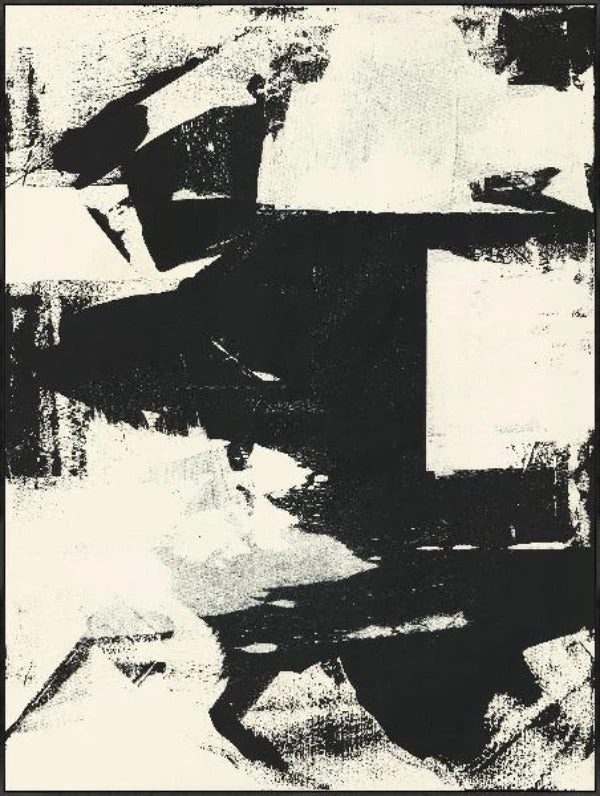 LeftBank Art Dark Patches - Natural Canvas Art Abstract Art 1 LeftBank Art Dark Patches - Natural Canvas Art Abstract Art