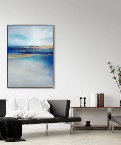 LeftBank Art Oceanside Blues I - Linen Abstract Art