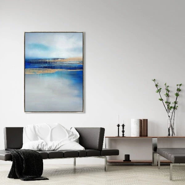 LeftBank Art Oceanside Blues II - Linen Abstract Art 2 LeftBank Art Oceanside Blues II - Linen Abstract Art