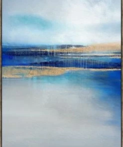LeftBank Art Oceanside Blues II - Linen Abstract Art