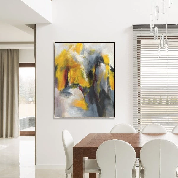 LeftBank Art Abstract Art Grey Island 2 LeftBank Art Abstract Art Grey Island