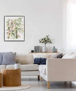 LeftBank Art Abstract Art Peach With Green II