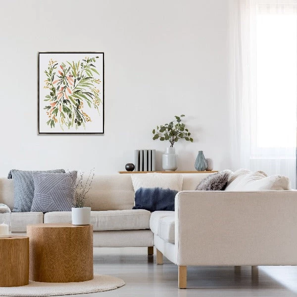 LeftBank Art Abstract Art Peach With Green II 2 LeftBank Art Abstract Art Peach With Green II