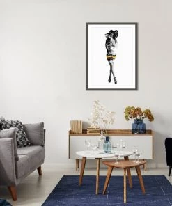 LeftBank Art City Women II - Glass Frame Abstract Art