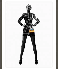 LeftBank Art Abstract Art City Women III - Glass Frame