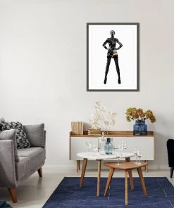 LeftBank Art Abstract Art City Women III - Glass Frame