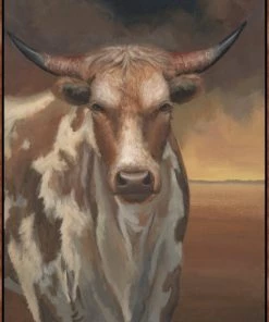 LeftBank Art Wild Longhorn Abstract Art