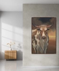 LeftBank Art Wild Longhorn Abstract Art