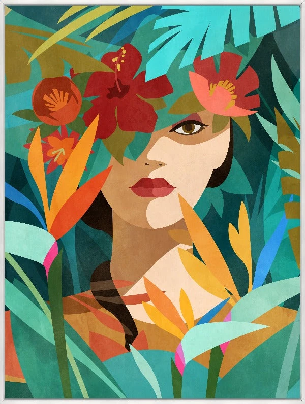 LeftBank Art Abstract Art Surrounded By Blooms I 1 LeftBank Art Abstract Art Surrounded By Blooms I