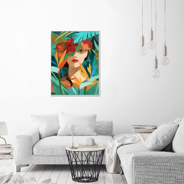 LeftBank Art Abstract Art Surrounded By Blooms I 2 LeftBank Art Abstract Art Surrounded By Blooms I