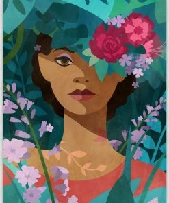 LeftBank Art Abstract Art Surrounded By Blooms II