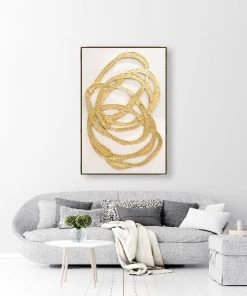 LeftBank Art Golden Mobius - Hand-Painted Dimensional Art