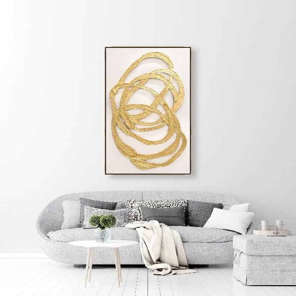 LeftBank Art Golden Mobius - Hand-Painted Dimensional Art 2 LeftBank Art Golden Mobius - Hand-Painted Dimensional Art