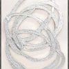 LeftBank Art Silver Mobius - Hand-Painted Dimensional Art Abstract Art