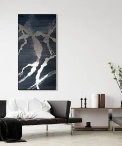 LeftBank Art Silver Silhouette I - Hand-Painting