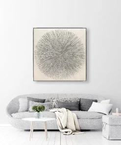 LeftBank Art Abstract Art Devine Silver - Hand-Painting