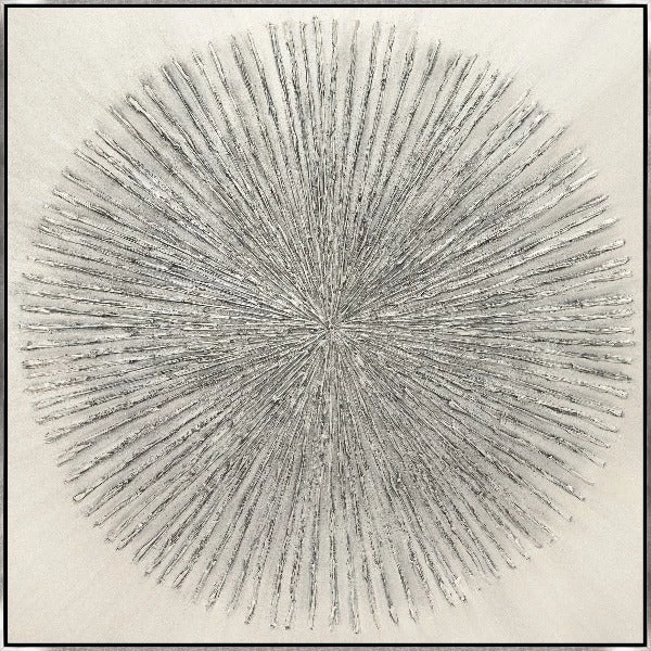 LeftBank Art Abstract Art Devine Silver - Hand-Painting 1 LeftBank Art Abstract Art Devine Silver - Hand-Painting