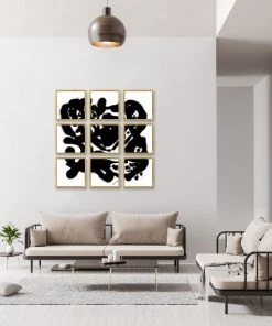 LeftBank Art Abstract Art Rorschach XXIII - Glass Frame