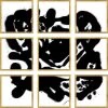 LeftBank Art Abstract Art Rorschach XXIII - Glass Frame