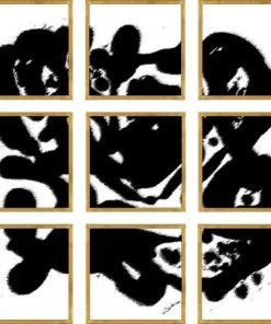 LeftBank Art Abstract Art Rorschach XXIII - Glass Frame