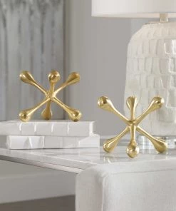 Uttermost What's New Gold Jacks - Set Of Two