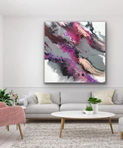 Jessica M Chaix Magenta Jellyfish - 48” X 48”