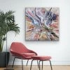 Jessica M Chaix Rose Quartz - 36”W X 36”H Original Art