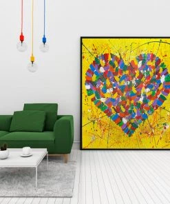 Charmain Valentine Rule A Splash Of My Heart - 48"W X 48"H