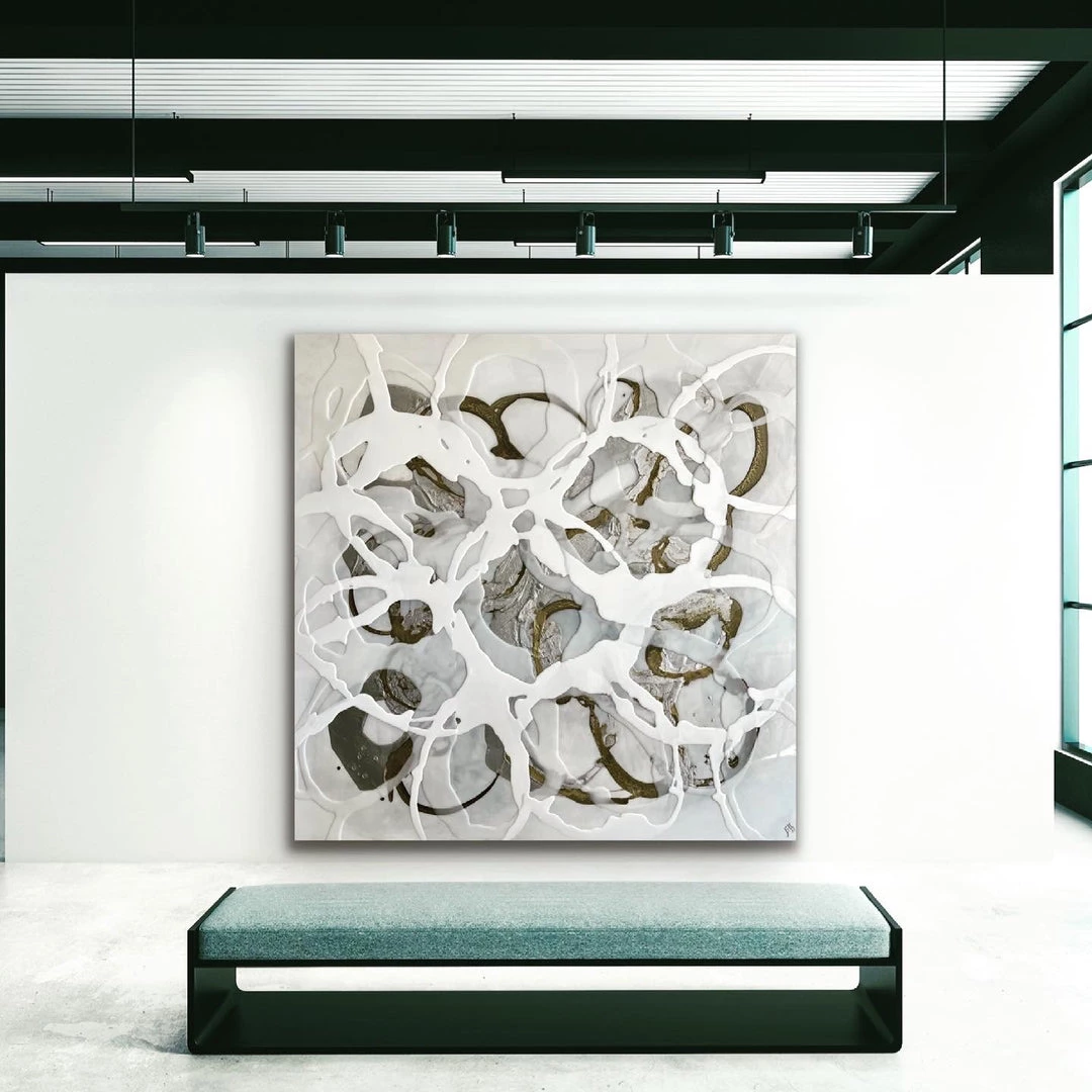Jessica M Chaix Original Art Knots - 48”x48” 1 Jessica M Chaix Original Art Knots - 48”x48”
