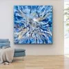 Jessica M Chaix Blue Agate III - 36”W X 36”H Original Art