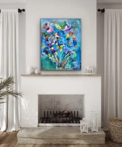 Mike Salcido Bloom Burst - 24”W X 30”H Original Art