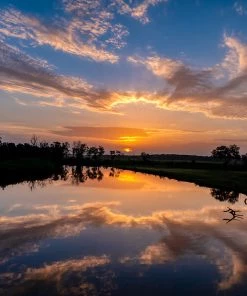 David Chalker Sunrise Over Mineral Creek - 40"W X 30"H